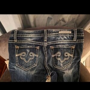 Classic Denim Skinny Jeans with Embroidery